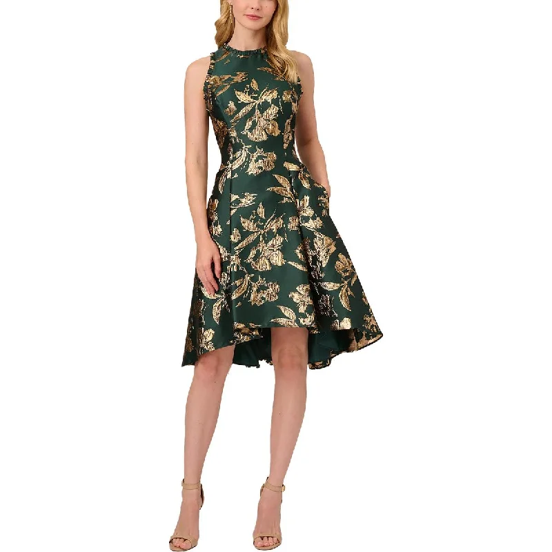 Major Savings Adrianna Papell Womens Metallic Knee Length Cocktail And Party Dress