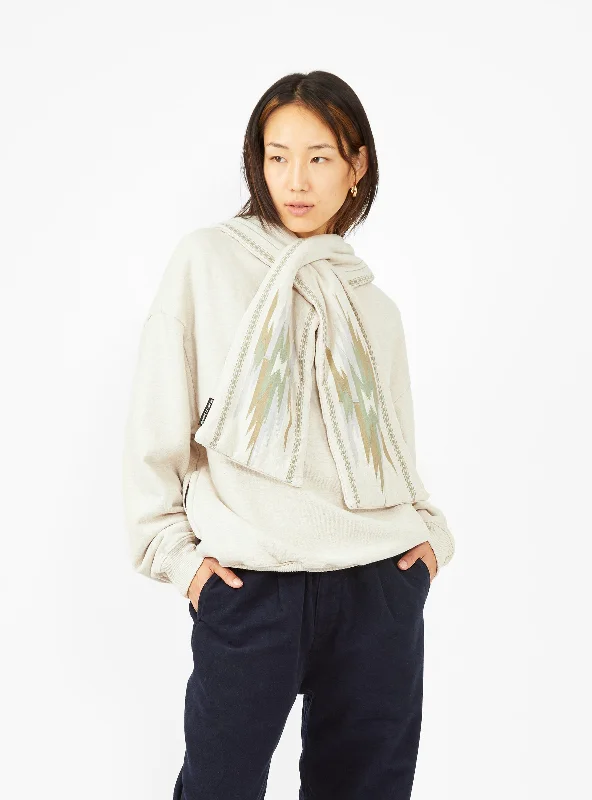 Price Smash KESA Ortega-Print Hoodie Ecru