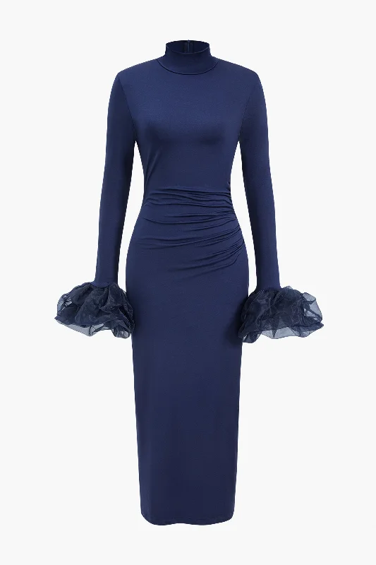 Great Bargains Bell Sleeve Long Sleeve Maxi Dress