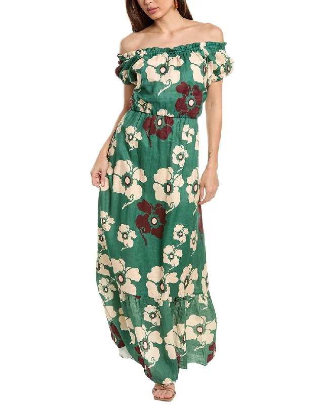 Mega Sale JUAN DE DIOS Julia Linen Maxi Dress