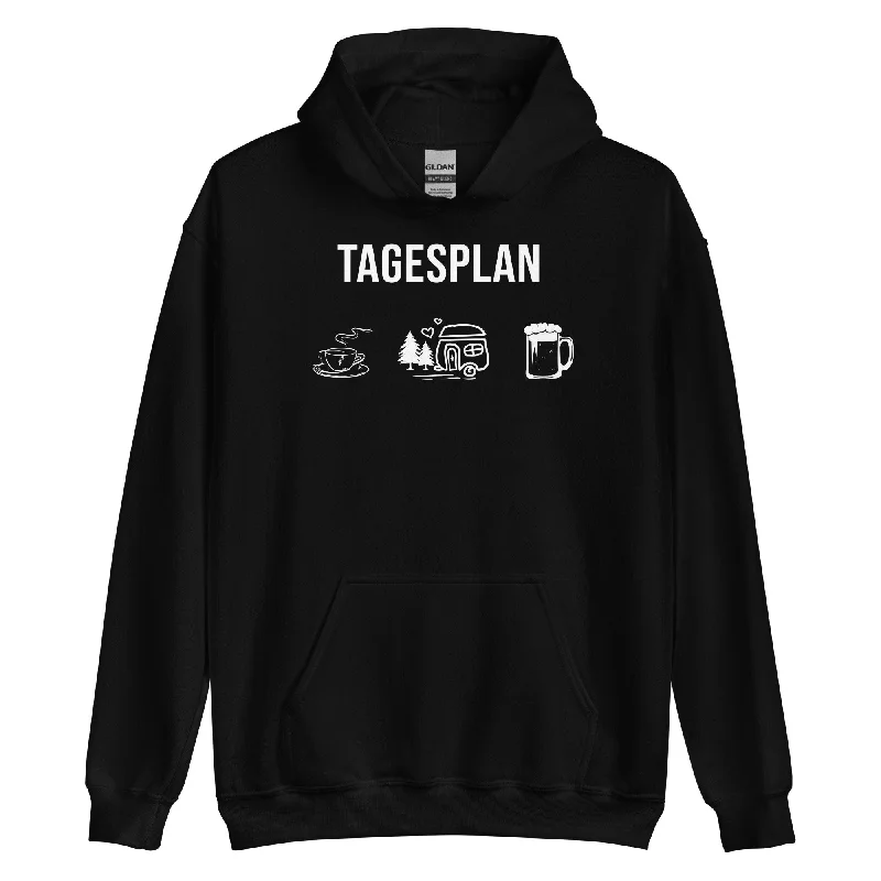 Exclusive Deal Tagesplan Kaffee, Camping und Bier - Unisex Hoodie