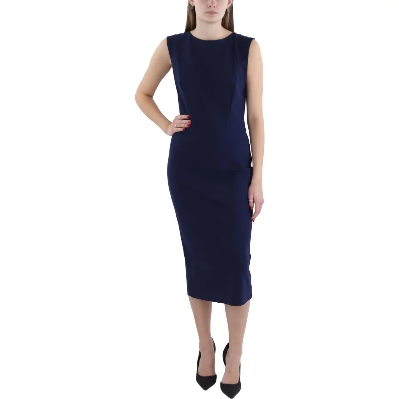Price Cut Chiara Boni Womens Midi Sleeveless Wear To Work Dress