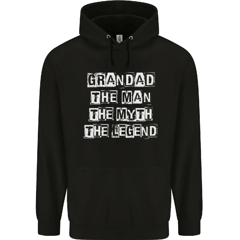 Super Deal Grandad the Man Myth Legend Funny Mens 80% Cotton Hoodie