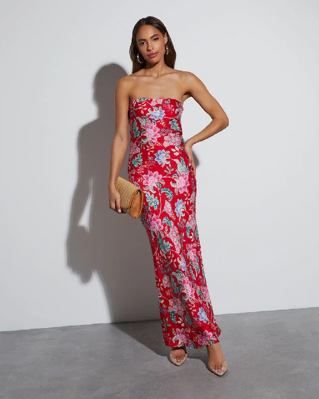 Don't Wait Rosemary Strapless Slip Maxi Dress