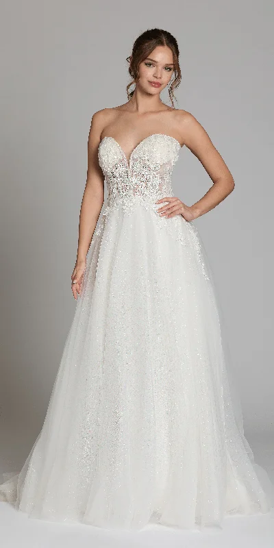 Crazy Savings Tulle A Line Dress with 3D Embellished Appliques