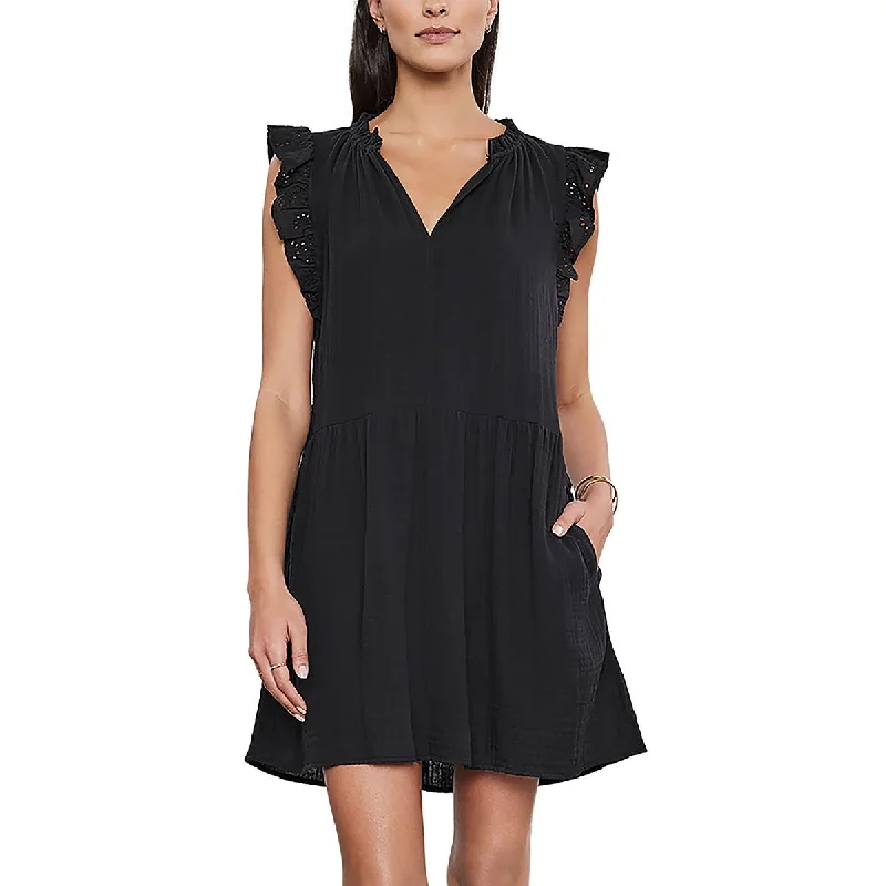 Final Clearance VELVET BY GRAHAM & SPENCER Womens Baby Doll Mini Babydoll Dress