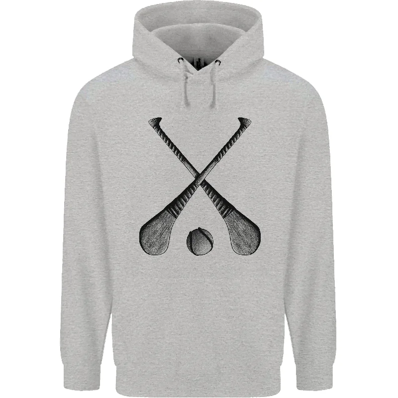 Reduced Prices Hurling Sticks and Ball Mens 80% Cotton Hoodie