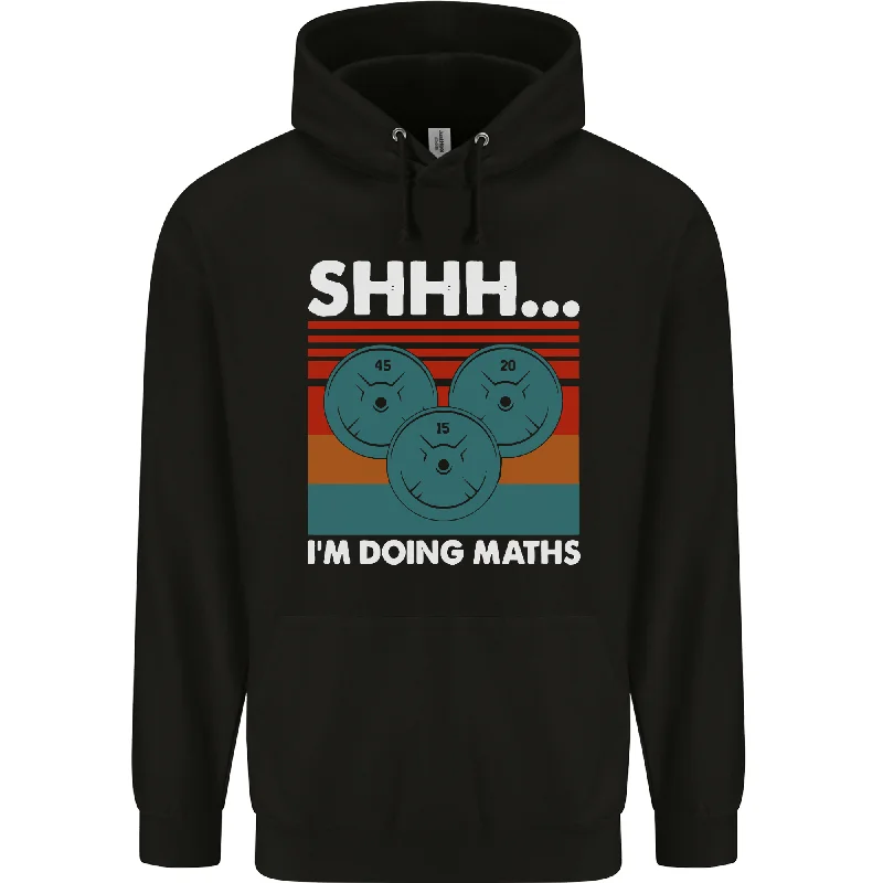 Must-Have Deals Im Doing Maths Funny Gym Bodybuilding Mens 80% Cotton Hoodie
