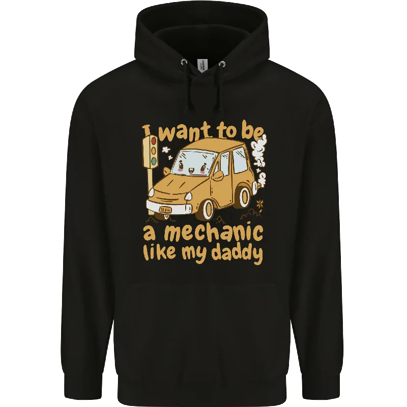Big Discounts I Want to Be a Mechanic Like My Daddy Mens 80% Cotton Hoodie