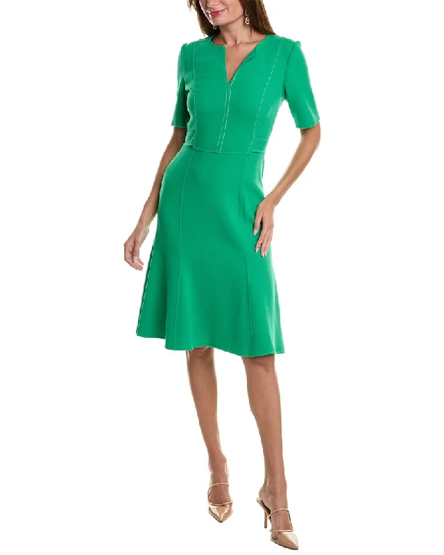 YEAR-End Sale Oscar de la Renta Wool-Blend Midi Dress