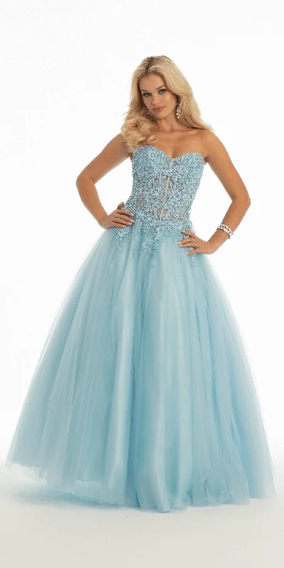 Exclusive Online Offer Sweetheart Embroidered Corset Ballgown with Heat Set Stones