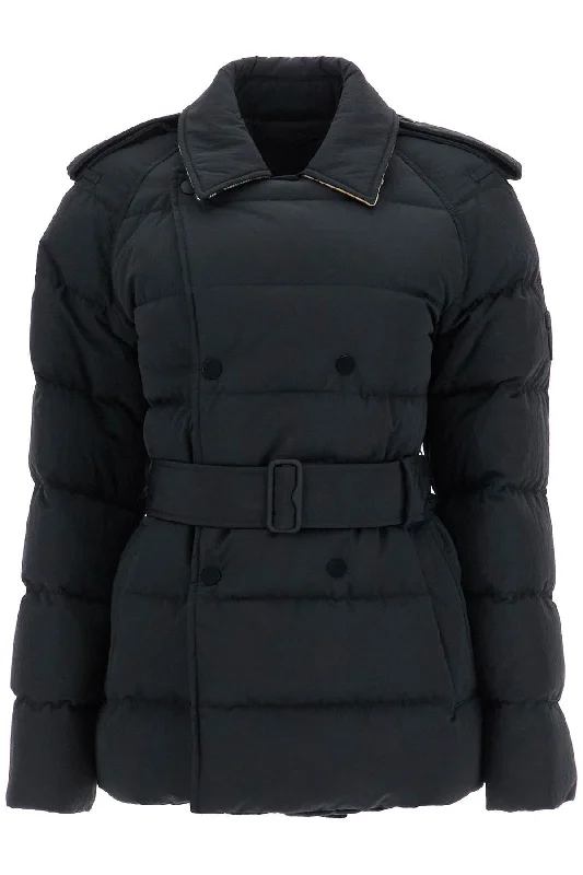 Blowout Deals Double-breasted Midi Down  - Black