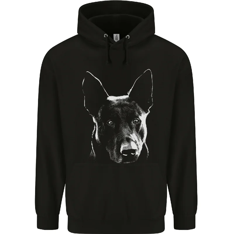 Closeout Sale Hollandse Herdershond Dutch Shepherd Dog Mens 80% Cotton Hoodie