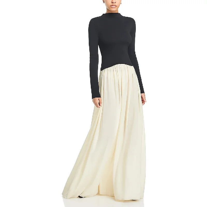 Quick Sale Solid & Striped Womens The Soglio Full Length Colorblock Maxi Dress
