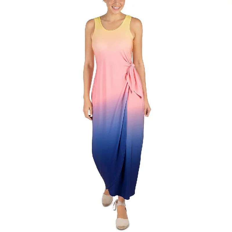 Weekend Special Signature By Robbie Bee Womens Ombre Mid-Calf Midi Dress