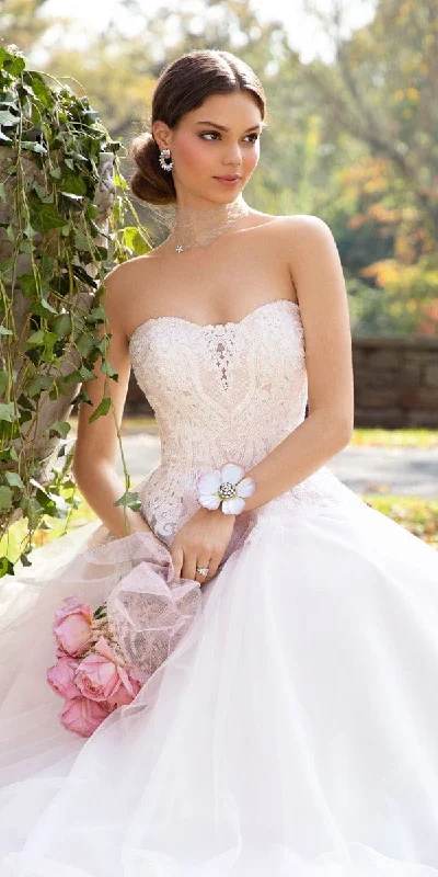 Value Deals Embellished Embroidered Strapless Tulle Ballgown