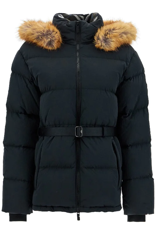 Online Only Short Nylon Down Jacket  - Black