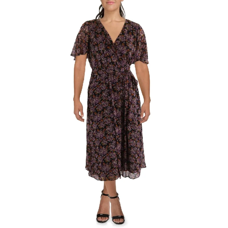 Stock Clearance Lauren Ralph Lauren Womens Belted Long Maxi Dress