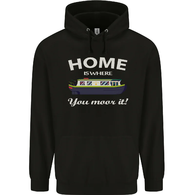 Discount Extravaganza Home Is Where You Moor It Long Boat Barge Mens 80% Cotton Hoodie Discount Extravaganza Home Is Where You Moor It Long Boat Barge Mens 80% Cotton Hoodie