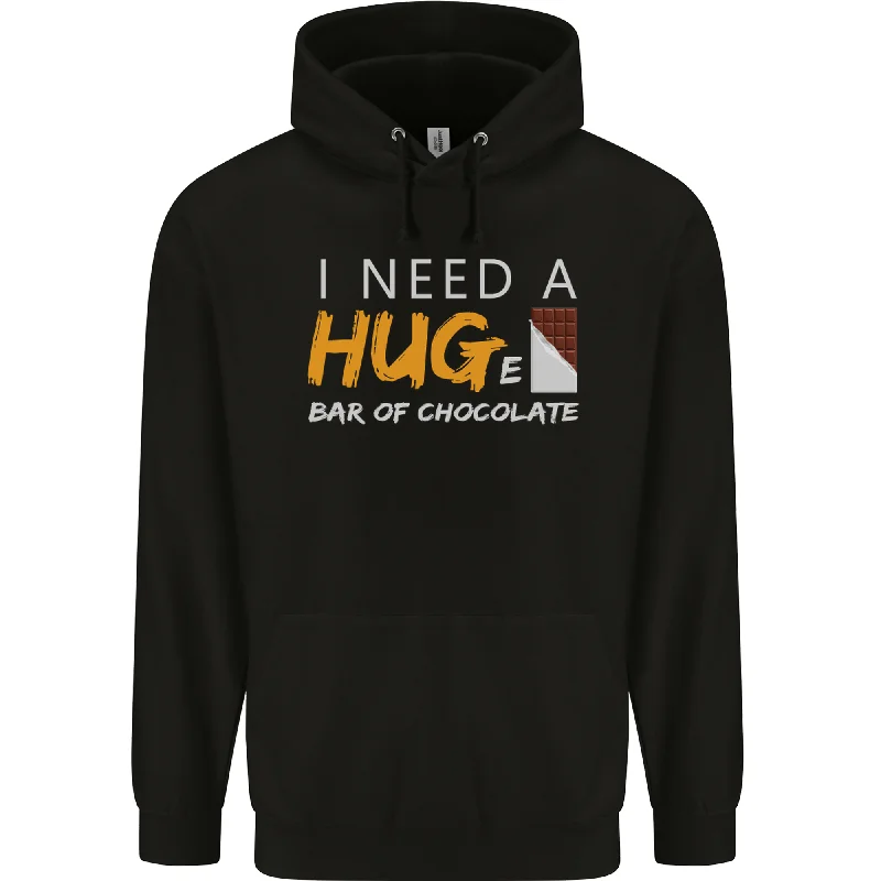 Price Blitz I Need a Huge Bar of Chocolate Mens 80% Cotton Hoodie