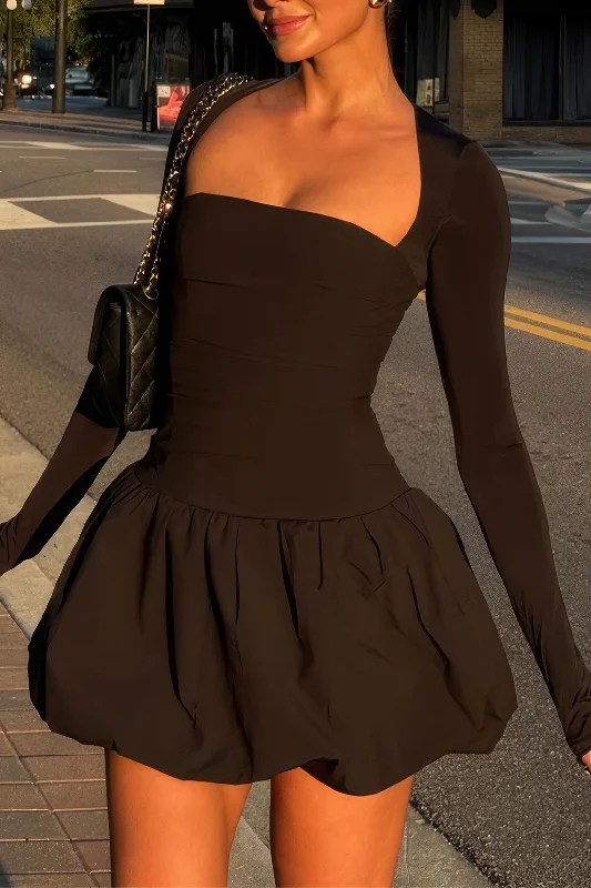 Incredible Offers Backless Cut Out Square Neck Mini Dress