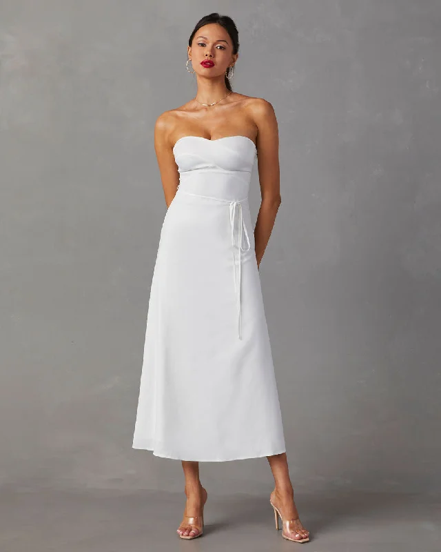 Savings Spectacular Milos Strapless Midi Dress