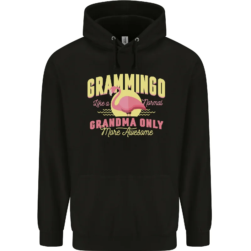 Online Only Gramingo Funny Grandma Flamingo Mens 80% Cotton Hoodie
