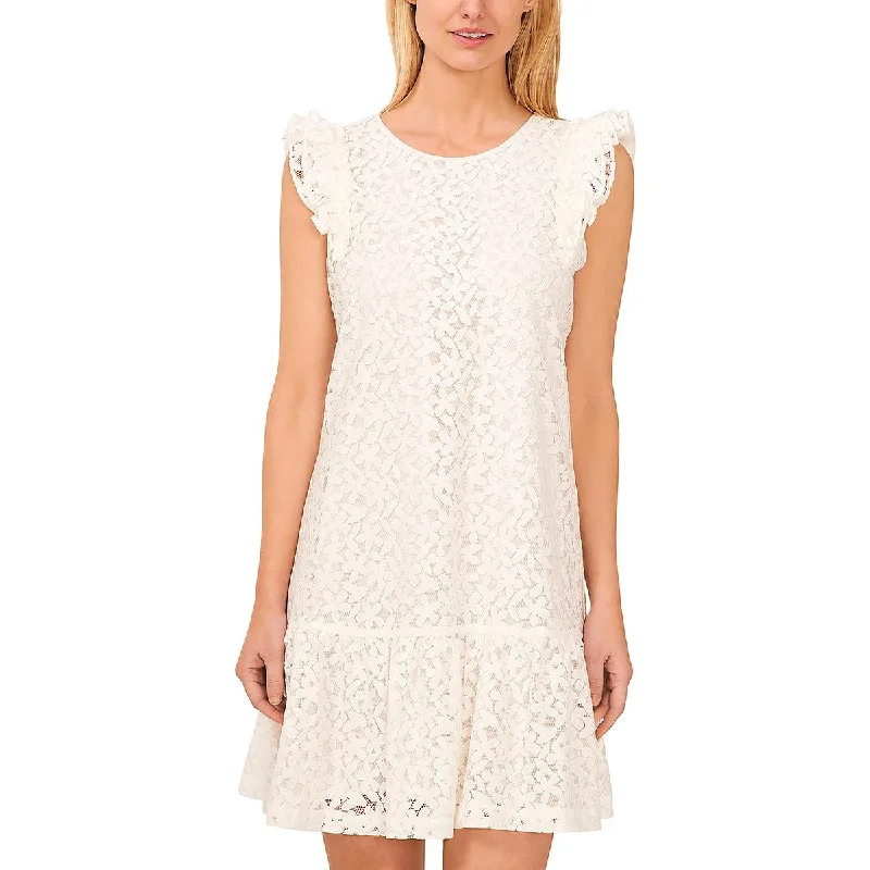 Great Bargains CeCe Womens Ruffled Mini Shift Dress