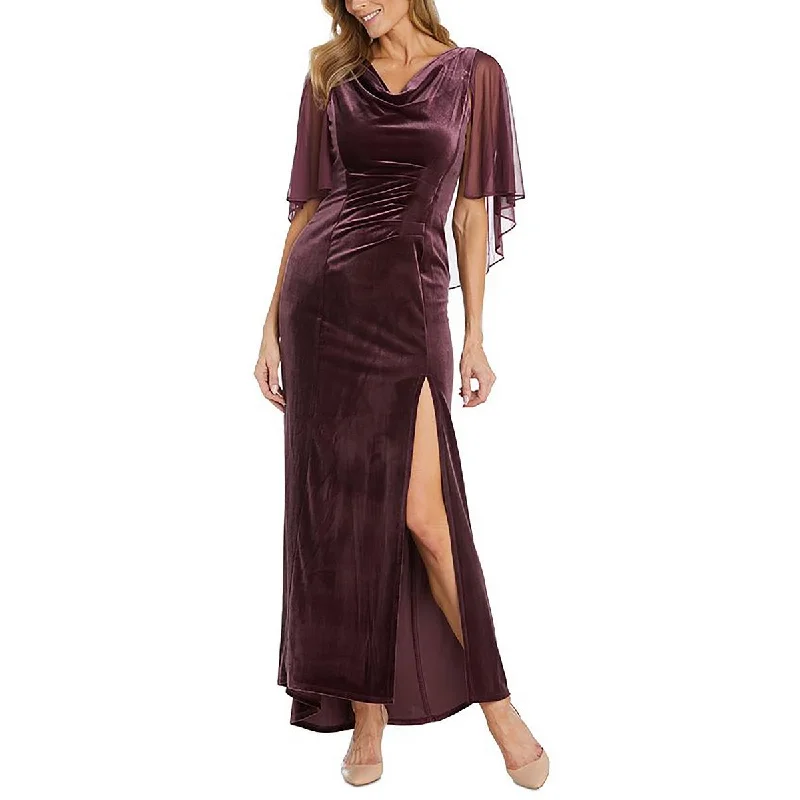 Reduced Prices R&M Richards Womens Petites Velvet Formal Evening Dress