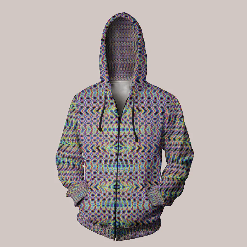 Savings Alert Synergium Hoodie – Hypnotic Psychedelic Geometric Pattern