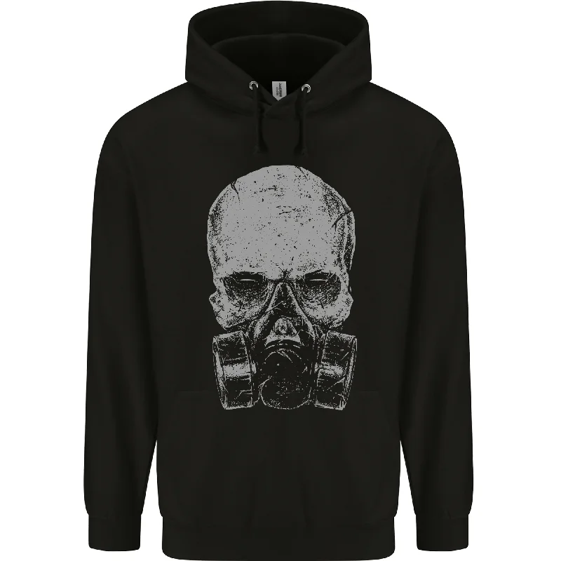 Exclusive Online Offer Grey Skull Gas Mask Biker Gothic Mens 80% Cotton Hoodie